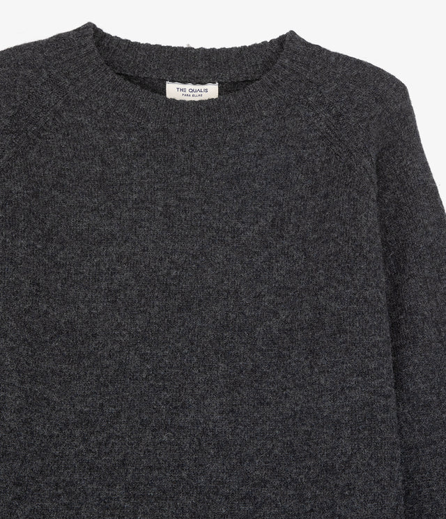 Sweater Mujer 100% Lana Anna Gris Marengo