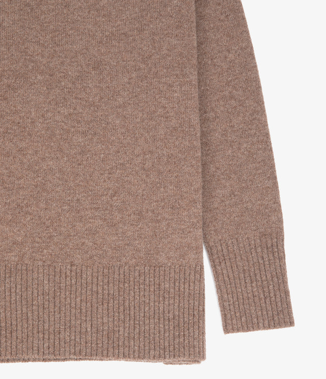 Sweater Mujer 100% Lana Anna Café