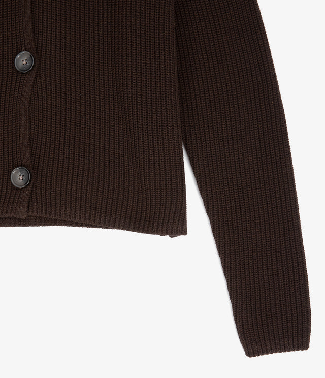 Cárdigan Mujer 100% Algodón Cala Café Chocolate