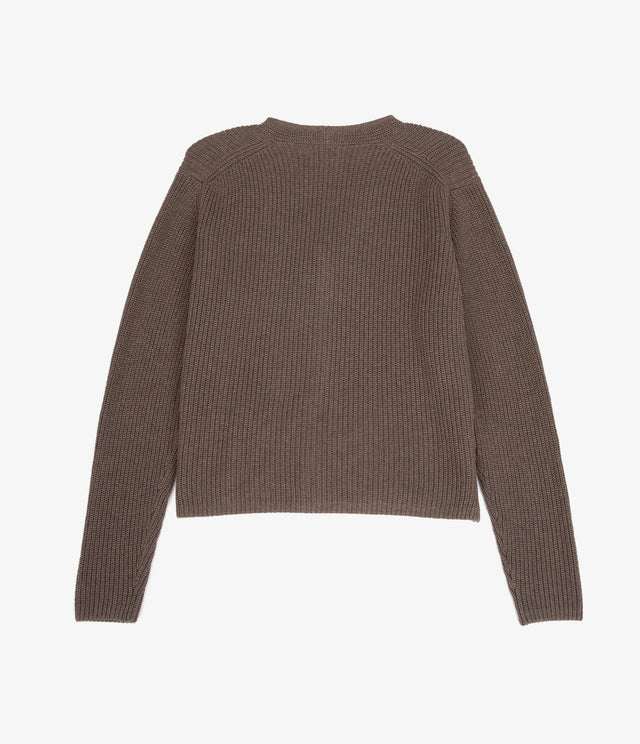 Cárdigan Mujer 100% Algodón Marta Café Claro