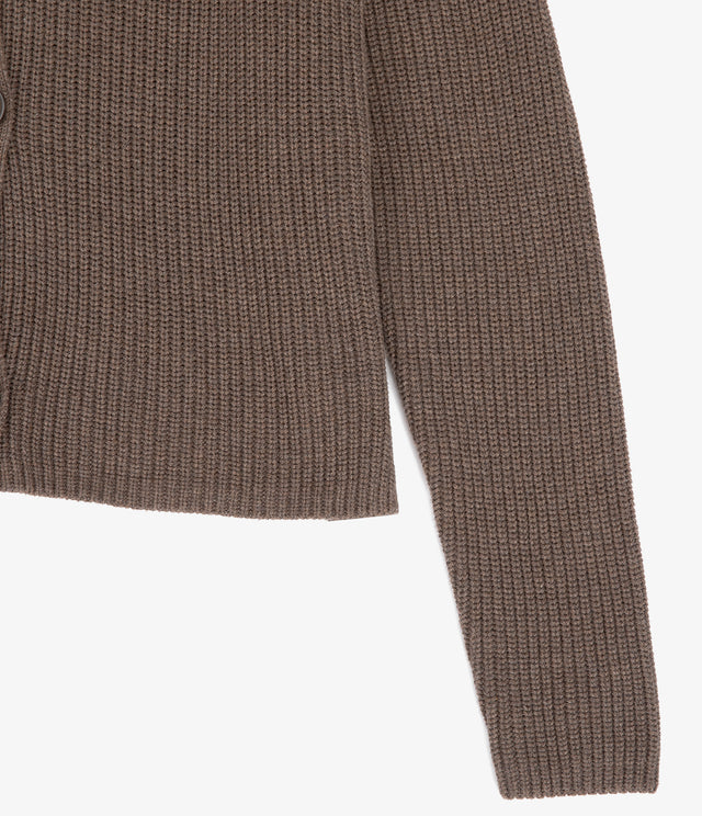 Cárdigan Mujer 100% Algodón Marta Café Claro