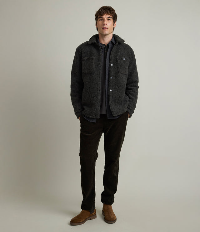 Chaqueta Hombre Sherpa Verde