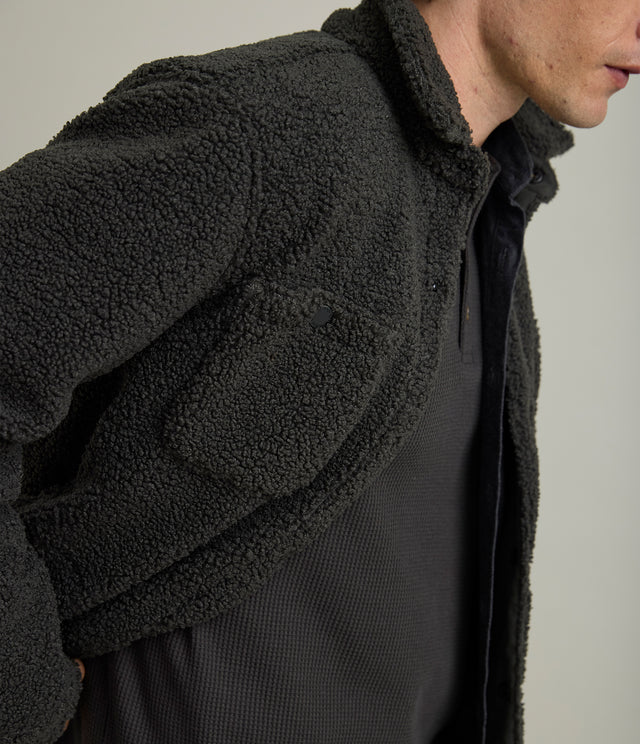 Chaqueta Hombre Sherpa Verde