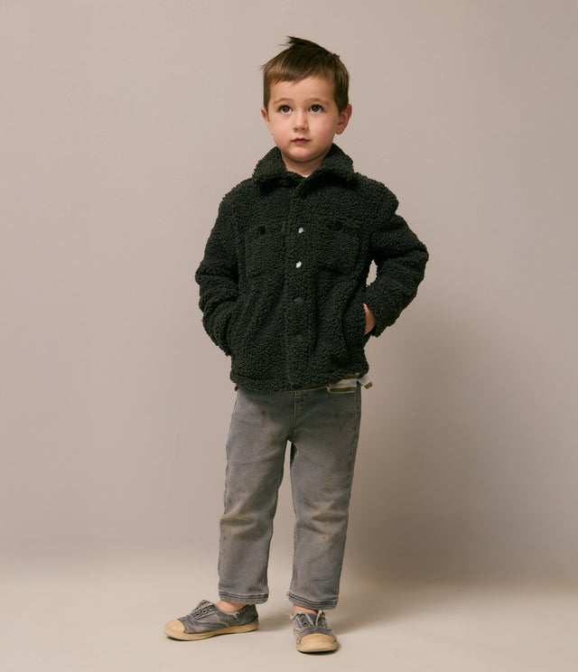 Chaqueta Niños Sherpa Verde