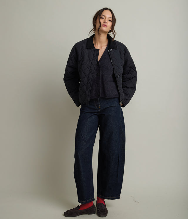 Parka Mujer Quilt Vintage Negro