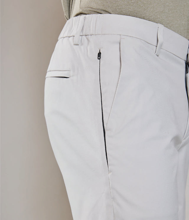 Pantalón Hombre Cintura Elástica Motion Beige