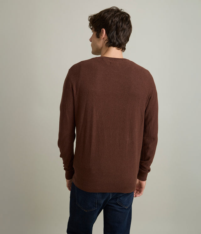 Sweater Hombre 100% Algodón Acra Terracota