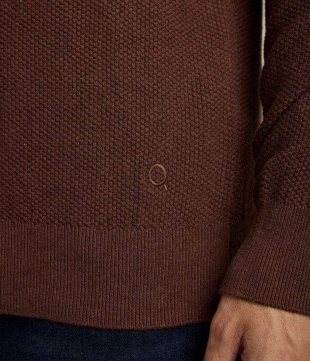 Sweater Hombre 100% Algodón Acra Terracota