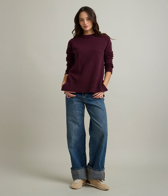 Sweater Mujer 100% Lana Anna Burdeo