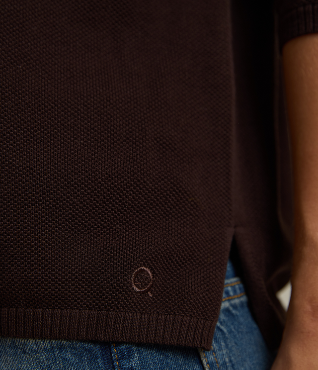 Polerón Tejido Mujer 100% algodón Café Chocolate