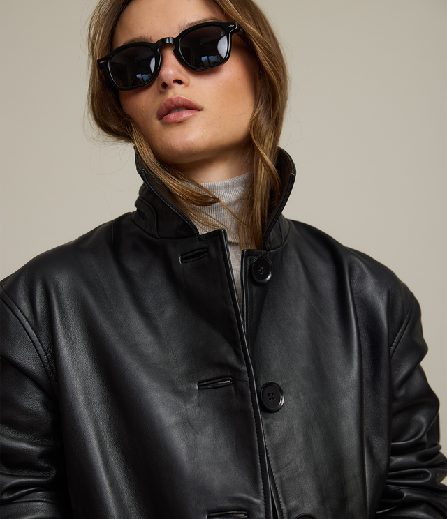 Chaqueta mujer 100% Cuero Juliet Negro