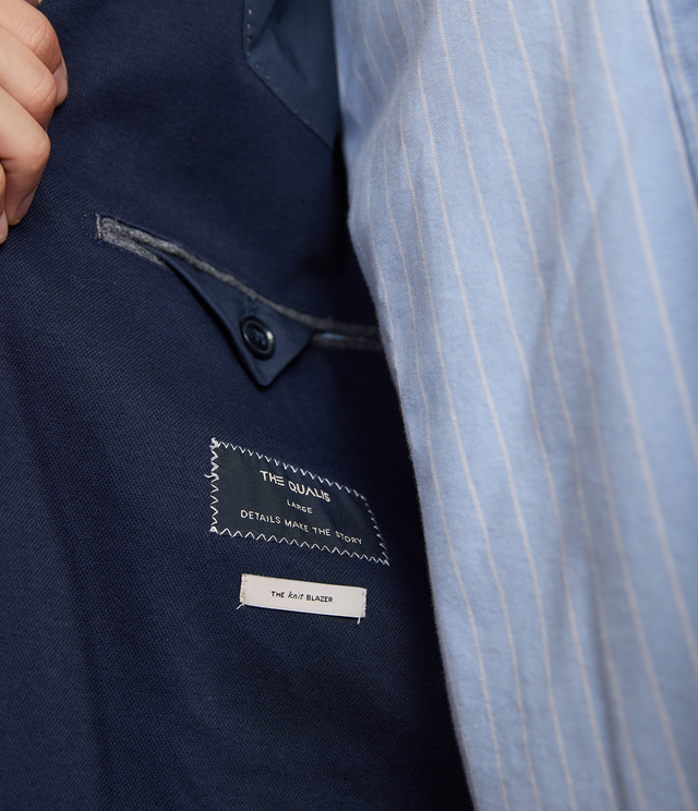 Blazer Hombre Algodón Azul Oscuro