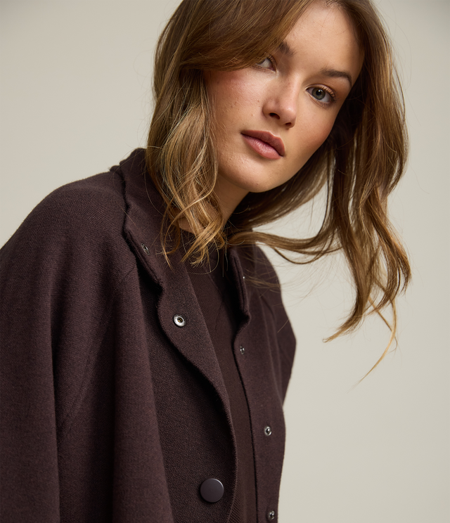 Chaqueta Mujer 100% Algodón Otavia Café Chocolate