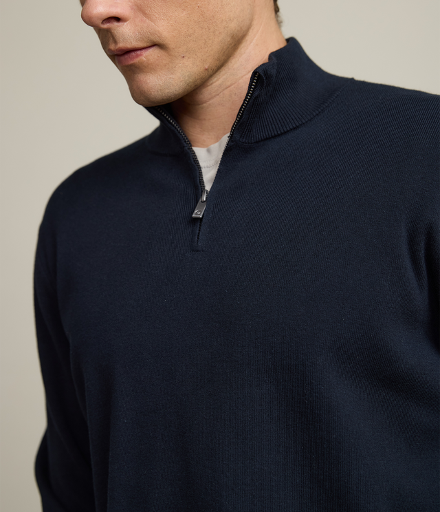 Sweater Hombre Tokio Half Zipper Azul Marino