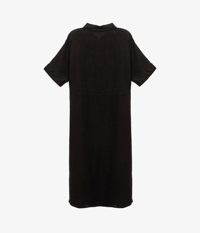 Blusón Mujer 100% Lino Firenze Negro