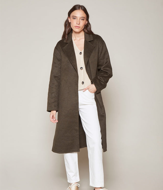 Abrigo Julia Verde Musgo - Abrigo Mujer