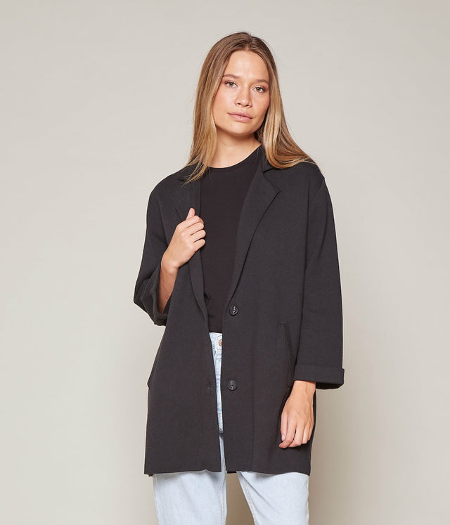 Blazer Francia Negro - Sweater Mujer