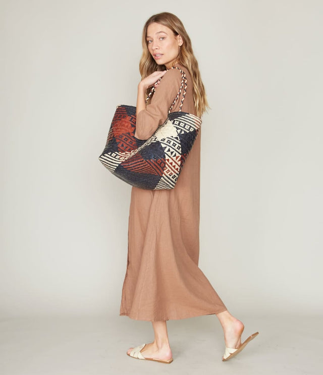 Blusón Roma Lino Canela - Blusa