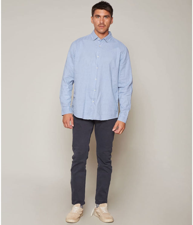 Camisa Gerry M/L Celeste - Camisa