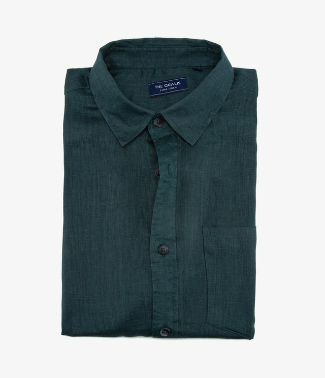 Camisa Dablin M/C Verde Oscuro - Camisa