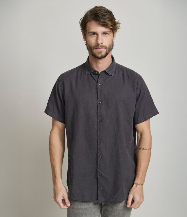 Camisa Alven Manga Corta Gris - Camisa