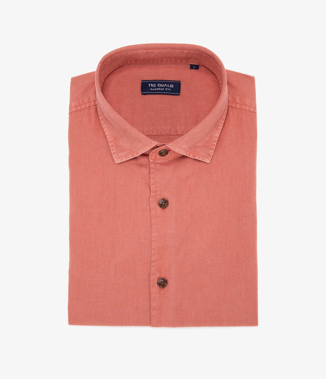 Camisa Alven Manga Corta Terracota - Camisa