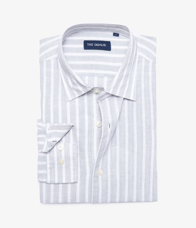 Camisa Nevis Rayas Verde - Camisa