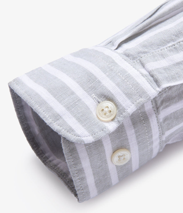 Camisa Nevis Rayas Verde - Camisa