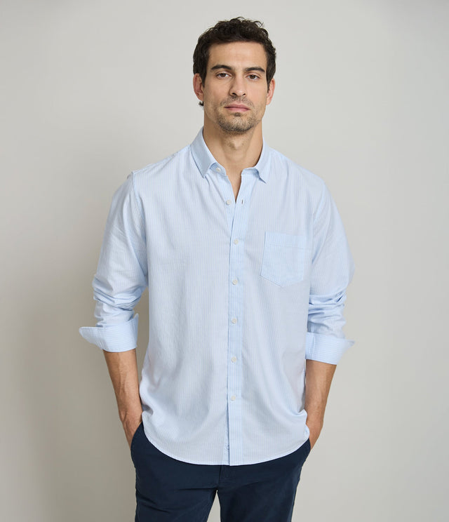 Camisa Regent Rayas Azul - Camisa