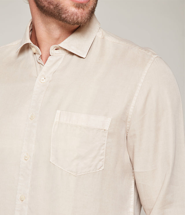Camisa Lyocell Beige - Camisa