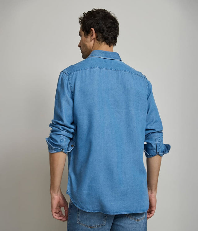 Camisa Lyocell Denim Azul - Camisa