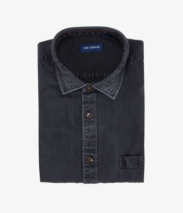 Camisa Lyocell Denim Negro - Camisa