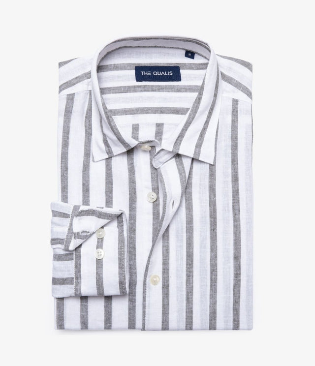Camisa Nevis Rayas Gris - Camisa