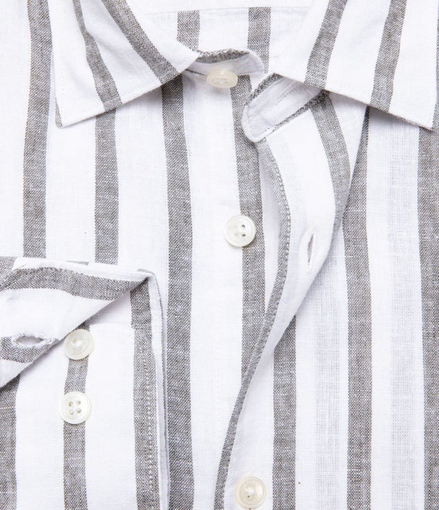 Camisa Nevis Rayas Gris - Camisa