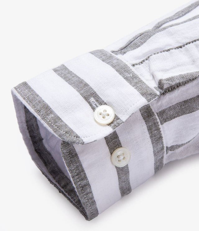 Camisa Nevis Rayas Gris - Camisa