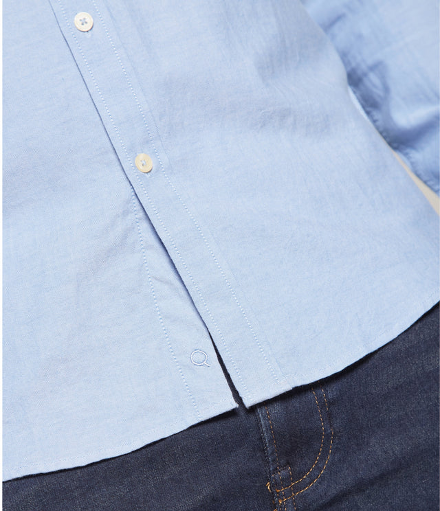 Camisa Oxford Azul Claro - Camisa