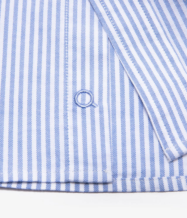 Camisa Oxford Lineas Azul