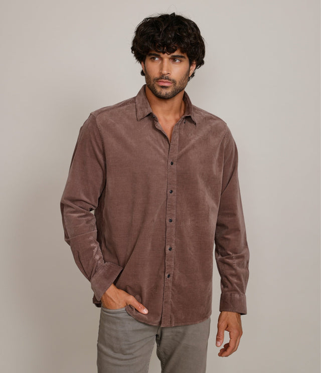 Camisa Robert Cotelé Grueso Café - Camisa