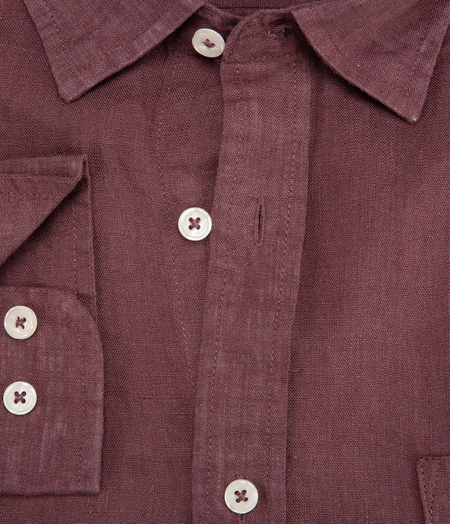 Camisa Sicilia Burdeo Camisa