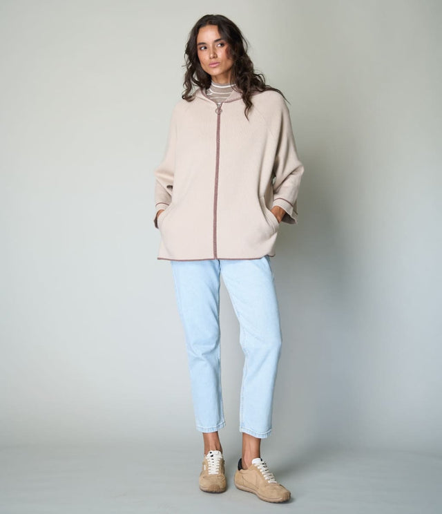Capa Magnolia Beige - Sweater Mujer