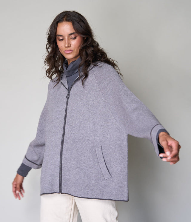 Capa Magnolia Gris - Sweater Mujer
