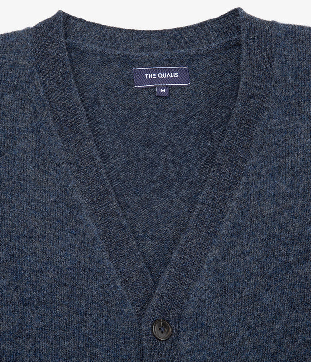 Cárdigan Capella Wool Azul Oscuro - Sweater