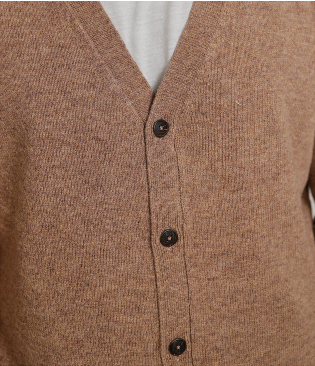 Cárdigan Land Wool Café Claro - Sweater