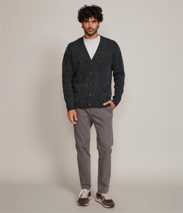 Cárdigan Land Wool Verde Oscuro - Sweater