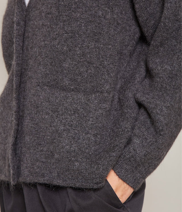 Cárdigan Lena Mohair Gris Marengo - Sweater Mujer