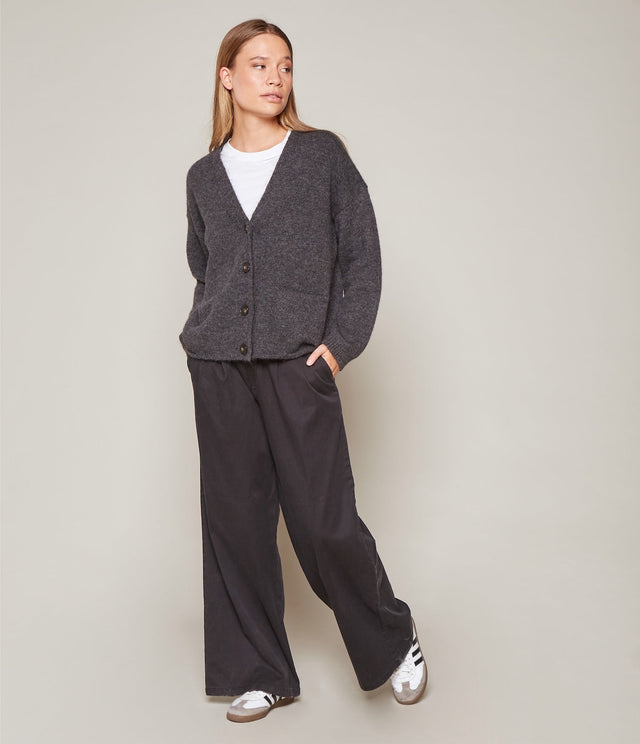 Cárdigan Lena Mohair Gris Marengo - Sweater Mujer