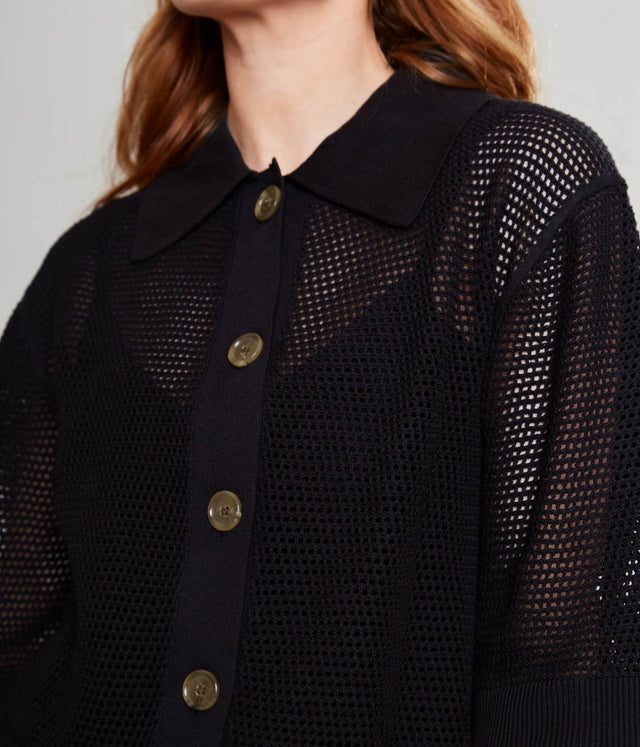 Cárdigan Oporto Negro - Sweater