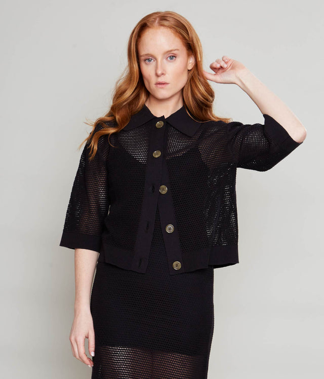 Cárdigan Oporto Negro - Sweater