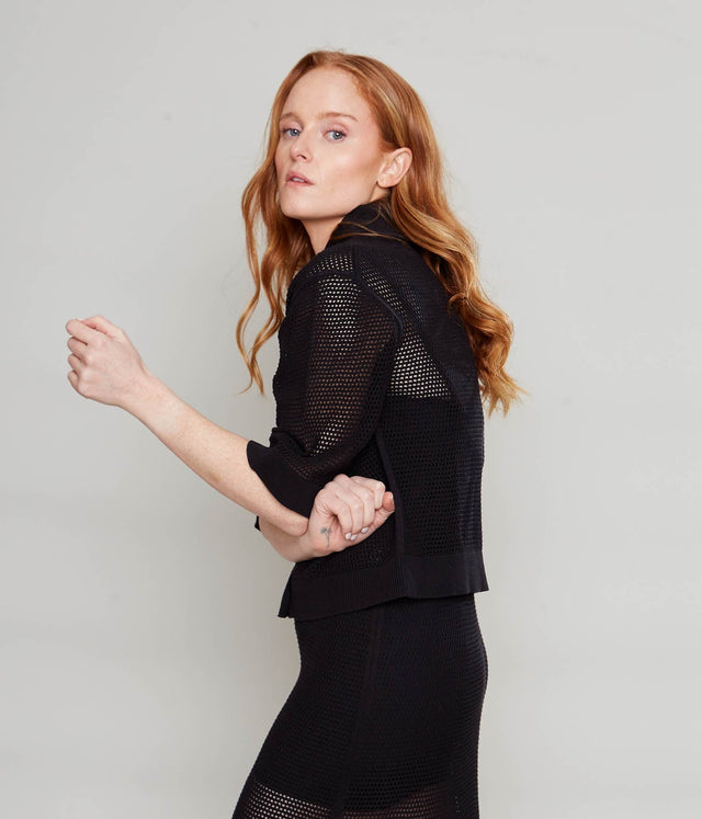 Cárdigan Oporto Negro - Sweater