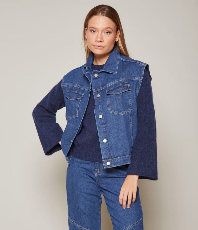 Chaqueta Denim - Sweater Mujer